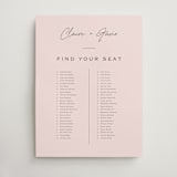 "Chic Names" - Custom Seating Charts in Blush by Carolyn MacLaren - Front