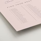 "Chic Names" - Custom Seating Charts in Blush by Carolyn MacLaren - Detail