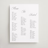 "Simple Script" - Custom Seating Charts in Tuxedo by Claire - Front