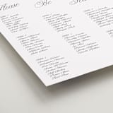 "Simple Script" - Custom Seating Charts in Tuxedo by Claire - Detail