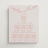 "Glass Tower" - Custom Seating Charts in Sunset by Tamara Hilje - Front