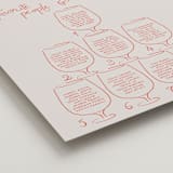 "Glass Tower" - Custom Seating Charts in Sunset by Tamara Hilje - Detail