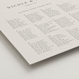 "Simple Seashell" - Custom Seating Charts in Sand by Hannah Bowman - Detail