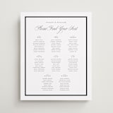 "The Day" - Custom Seating Charts in Noir by mo kelley - Front