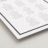 "The Day" - Custom Seating Charts in Noir by mo kelley - Detail