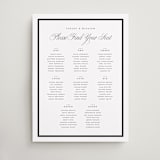 "The Day" - Custom Seating Charts in Noir by mo kelley - Front