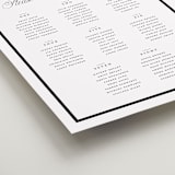 "The Day" - Custom Seating Charts in Noir by mo kelley - Detail