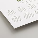 "Vineyard Elegance" - Custom Seating Charts in Olive by Lucrecia Caporale - Detail