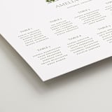 "Vineyard Elegance" - Custom Seating Charts in Olive by Lucrecia Caporale - Detail