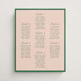 "cotillion" - Custom Seating Charts in Peach by Megan Davis - Front