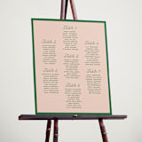 "cotillion" - Custom Seating Charts in Peach by Megan Davis - In Use