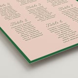 "cotillion" - Custom Seating Charts in Peach by Megan Davis - Detail