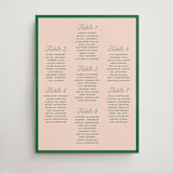 "cotillion" - Custom Seating Charts in Peach by Megan Davis - Front