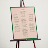 "cotillion" - Custom Seating Charts in Peach by Megan Davis - In Use