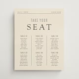 "Headliner" - Custom Seating Charts in Onyx by Kindred Fields - Front