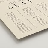 "Headliner" - Custom Seating Charts in Onyx by Kindred Fields - Detail