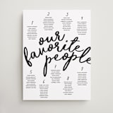 "Marlowe" - Custom Seating Charts in Tuxedo by Kelly Watkins - Front