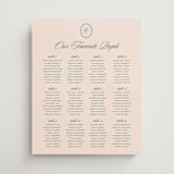 "Scripted" - Custom Seating Charts in Emerald by Creo Study - Front