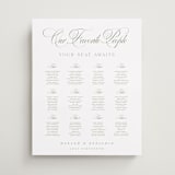 "Chic Script" - Custom Seating Charts in Garden by Kelly Schmidt - Front