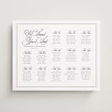 "Traditionalist" - Custom Seating Charts in Snow by Sarah Brown - Front