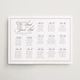 "Traditionalist" - Custom Seating Charts in Snow by Sarah Brown - Front