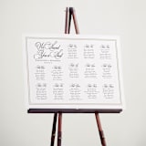 "Traditionalist" - Custom Seating Charts in Snow by Sarah Brown - In Use