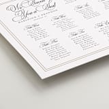 "Traditionalist" - Custom Seating Charts in Snow by Sarah Brown - Detail
