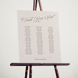 "Mirin" - Custom Seating Charts in Linen by Kate Ahn - In Use