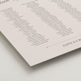 "Mirin" - Custom Seating Charts in Linen by Kate Ahn - Detail