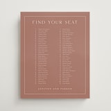 "Warm affection" - Custom Seating Charts in Dusty Rose by Stacey Meacham - Front