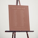"Warm affection" - Custom Seating Charts in Dusty Rose by Stacey Meacham - In Use