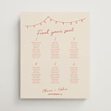 "Party On!" - Custom Seating Charts in Sangria Spark by Zove Ahhh - Front