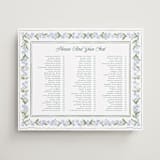"Vintage Sketched" - Custom Seating Charts in Wisteria by Jenna Holcomb - Front