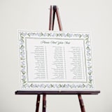 "Vintage Sketched" - Custom Seating Charts in Wisteria by Jenna Holcomb - In Use