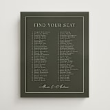 "refined" - Custom Seating Charts in Olive by Nicole Walsh - Front