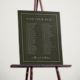 "refined" - Custom Seating Charts in Olive by Nicole Walsh - In Use