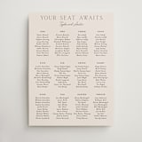 "In Love" - Custom Seating Charts in Linen by Vanessa Doyle - Front