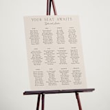"In Love" - Custom Seating Charts in Linen by Vanessa Doyle - In Use