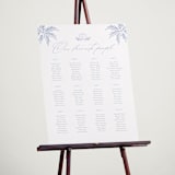 "Ocean Dreams" - Custom Seating Charts in Pale Cerulean by Sabrin Deirani - In Use
