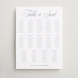 "Empire" - Custom Seating Charts in Dusty Blue by Jennifer Postorino - Front