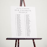 "Classy Type" - Custom Seating Charts in Lily by Hooray Creative - In Use