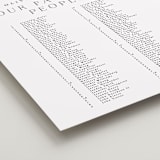 "Classy Type" - Custom Seating Charts in Lily by Hooray Creative - Detail