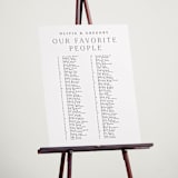 "Classy Type" - Custom Seating Charts in Lily by Hooray Creative - In Use