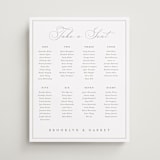 "Overlapping" - Custom Seating Charts in Cotton by Amy Kross - Front