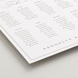 "Overlapping" - Custom Seating Charts in Cotton by Amy Kross - Detail
