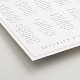 "Overlapping" - Custom Seating Charts in Cotton by Amy Kross - Detail