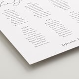 "Classic Love" - Custom Seating Charts in Vanilla by Susan Moyal - Detail