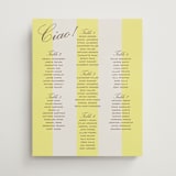 "Campania" - Custom Seating Charts in Limone by Megan Davis - Front