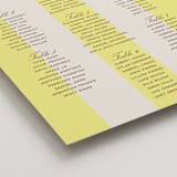 "Campania" - Custom Seating Charts in Limone by Megan Davis - Detail