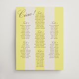 "Campania" - Custom Seating Charts in Limone by Megan Davis - Front